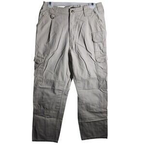 2X 5.11 Tactical Series Cargo Pants Style 74251 Men's Size 32x32 Khaki FLAW READ